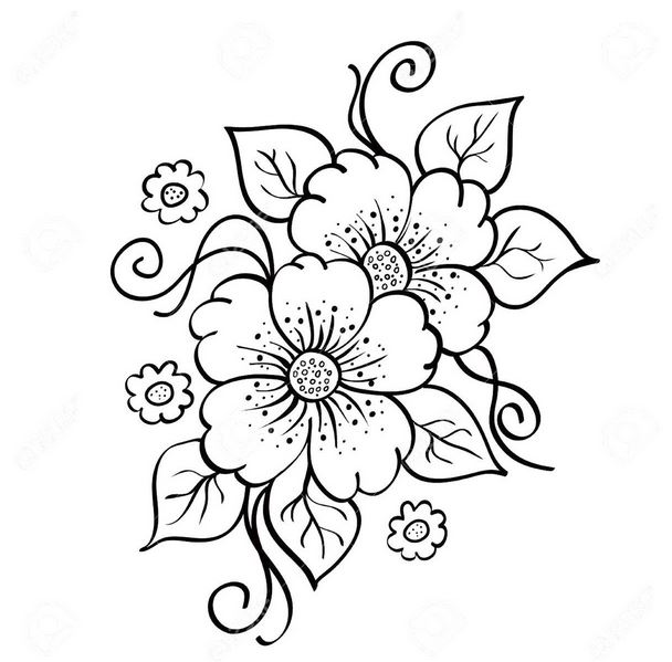Detail Sketsa Gambar Bunga Mudah Ditiru Nomer 40