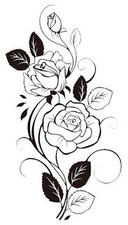 Detail Sketsa Gambar Bunga Rose Nomer 37