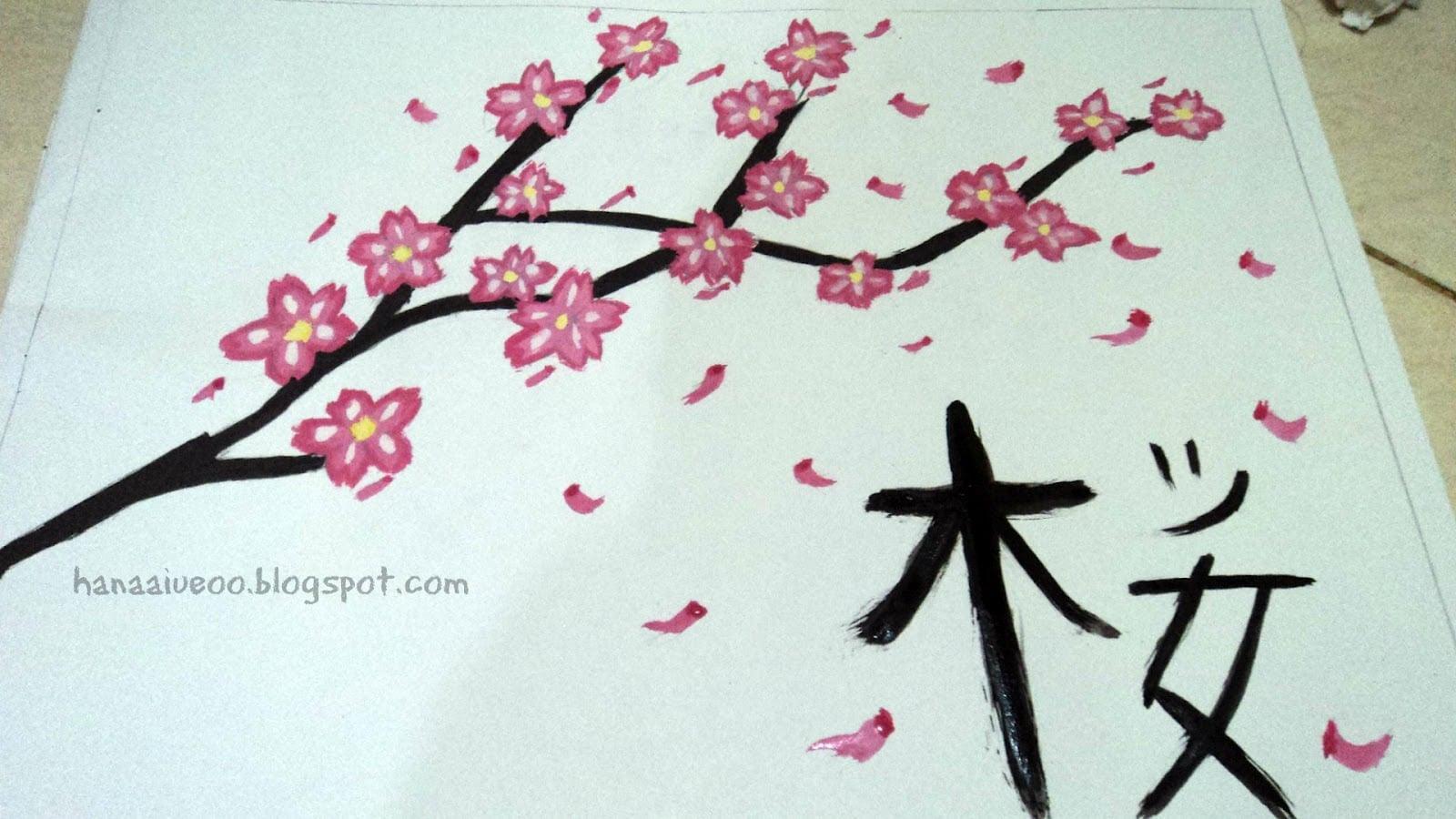 Detail Sketsa Gambar Bunga Sakura Di Jepang Nomer 51