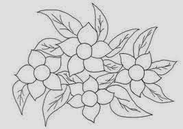 Detail Sketsa Gambar Bunga Sulam Nomer 17