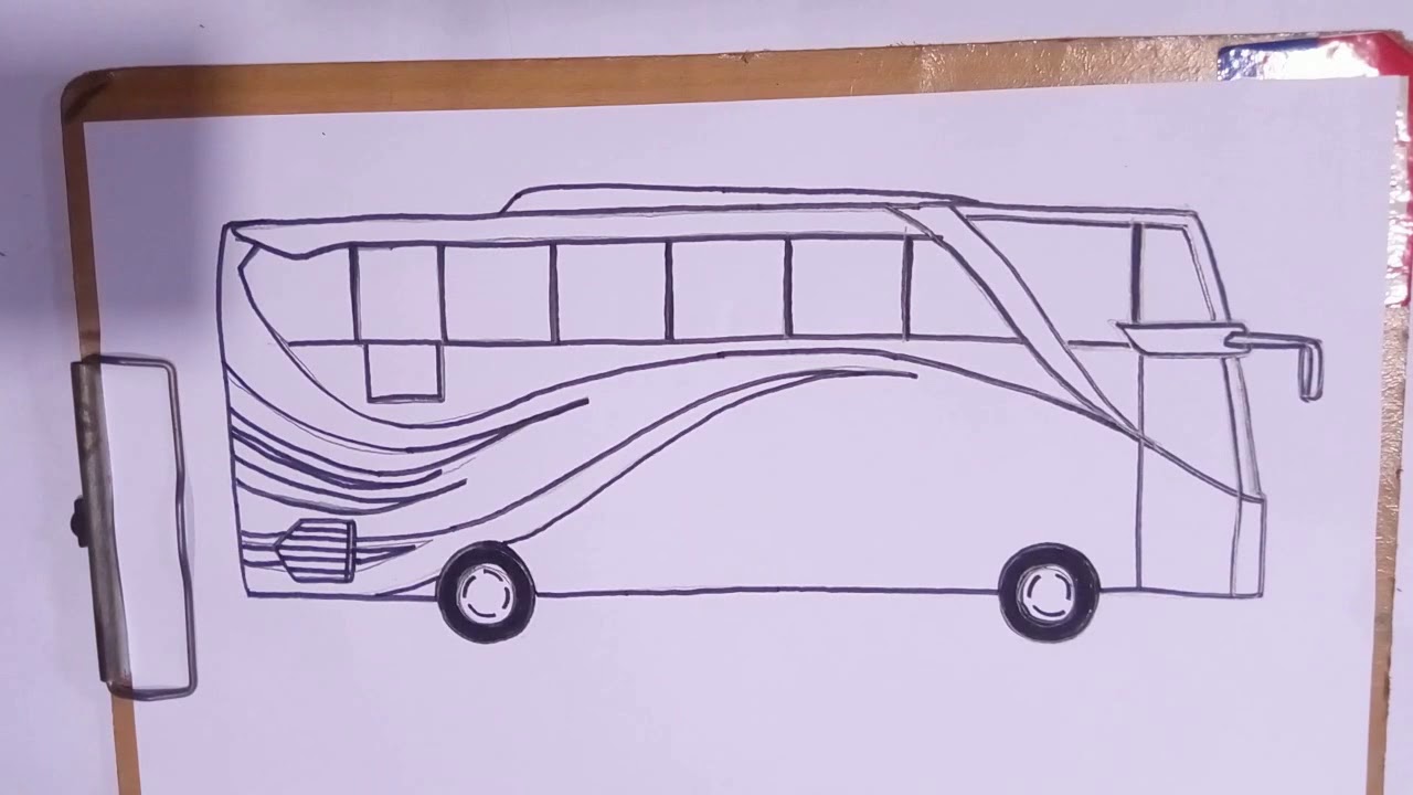 Download Sketsa Gambar Bus Nomer 13