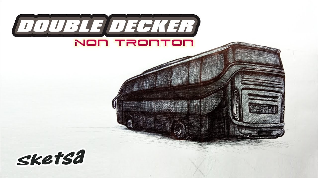 Detail Sketsa Gambar Bus Nomer 32