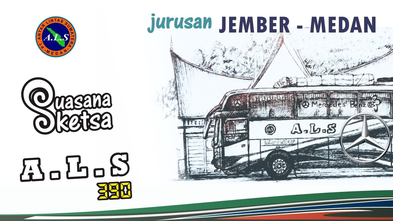 Detail Sketsa Gambar Bus Nomer 48