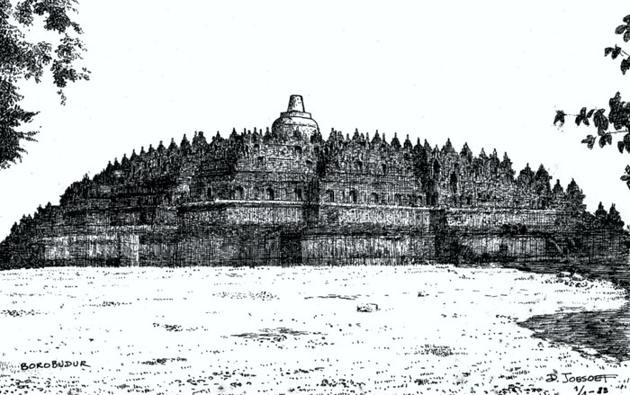 Detail Sketsa Gambar Candi Borobudur Nomer 12