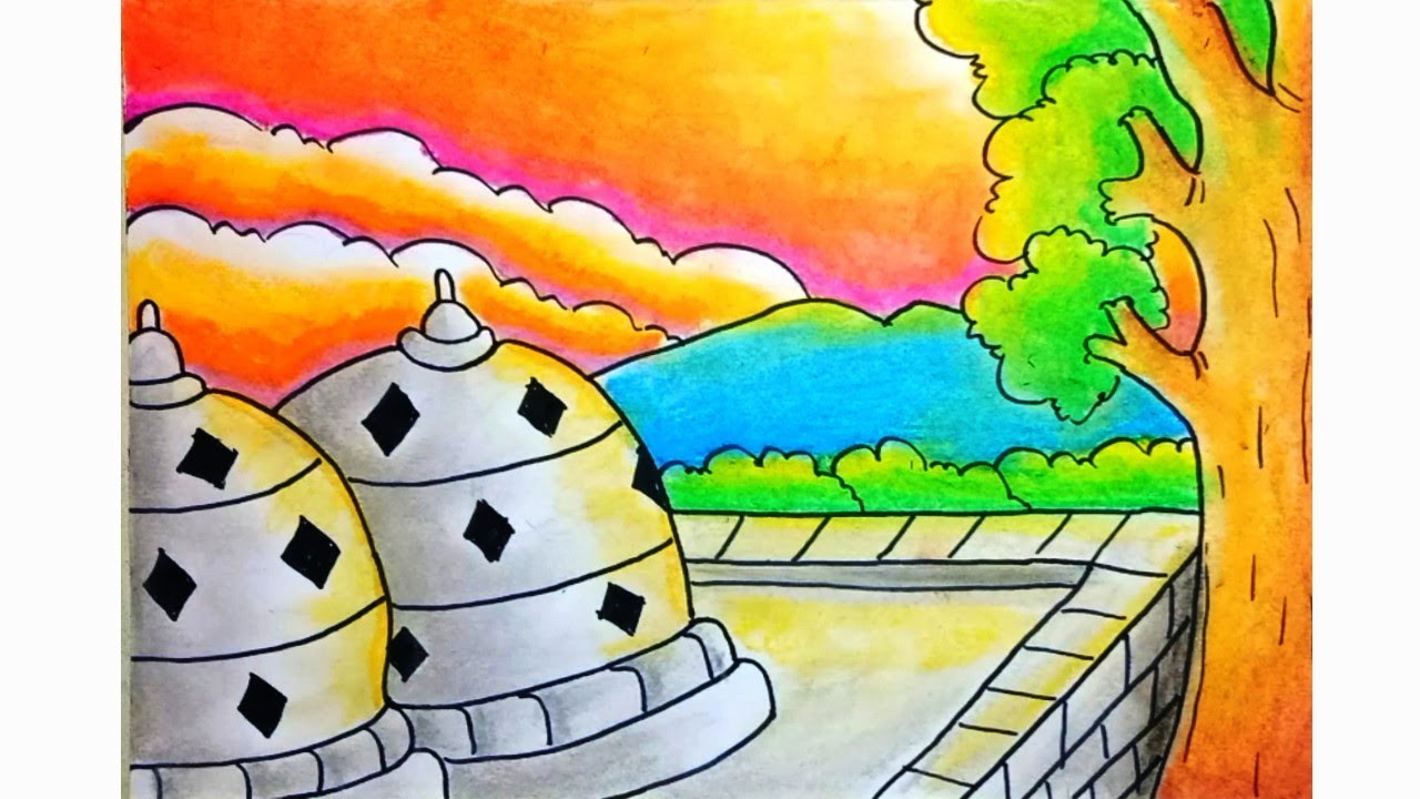 Detail Sketsa Gambar Candi Borobudur Nomer 23