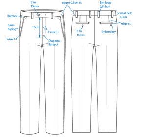 Detail Sketsa Gambar Celana Nomer 34