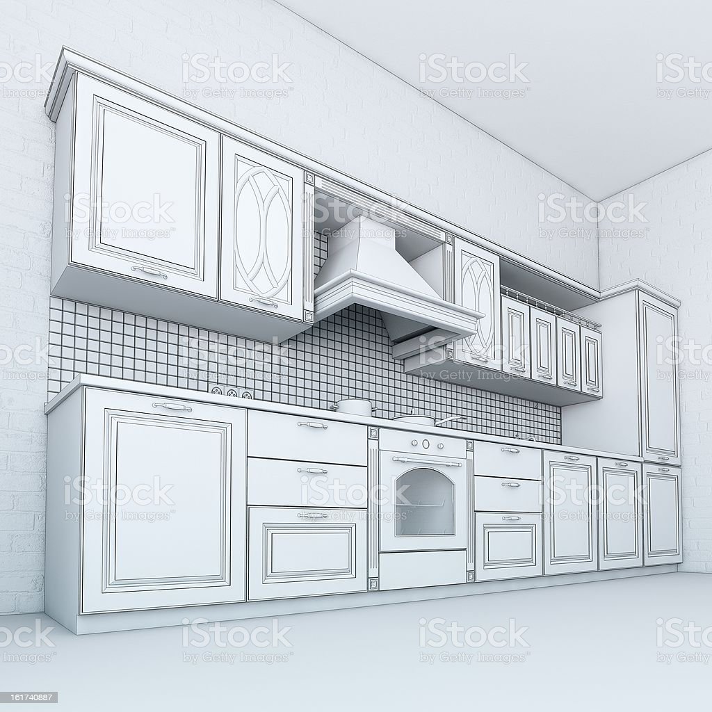 Detail Sketsa Gambar Dapur Nomer 19