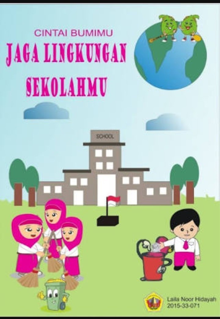 Detail Sketsa Gambar Dengan Tema Lingkungan Sekolah Nomer 24