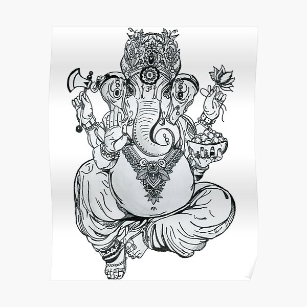 Detail Sketsa Gambar Dewa Ganesha Nomer 22