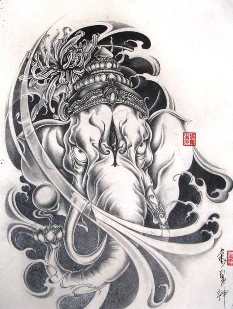 Download Sketsa Gambar Dewa Ganesha Nomer 10