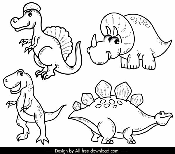 Detail Sketsa Gambar Dinosaurus Nomer 12