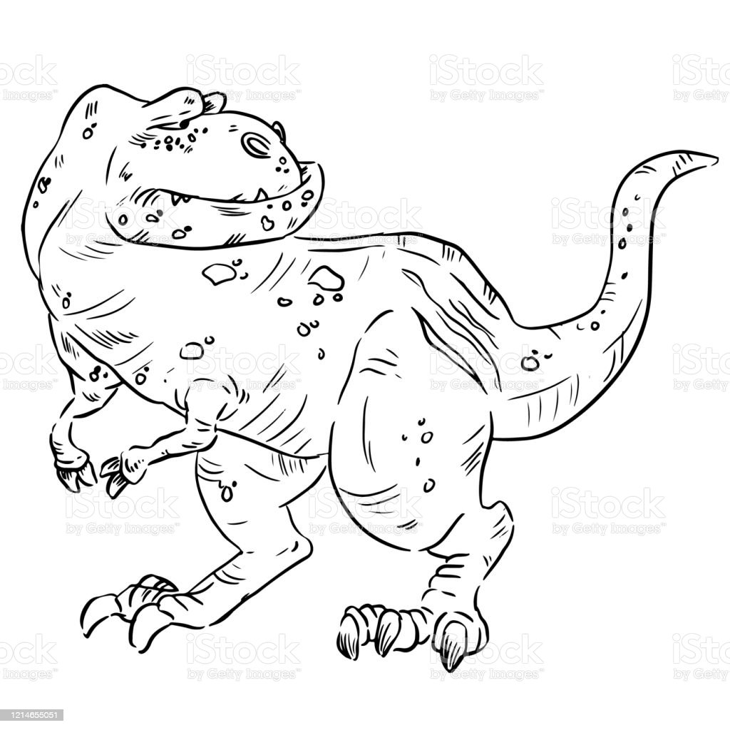 Detail Sketsa Gambar Dinosaurus Nomer 4