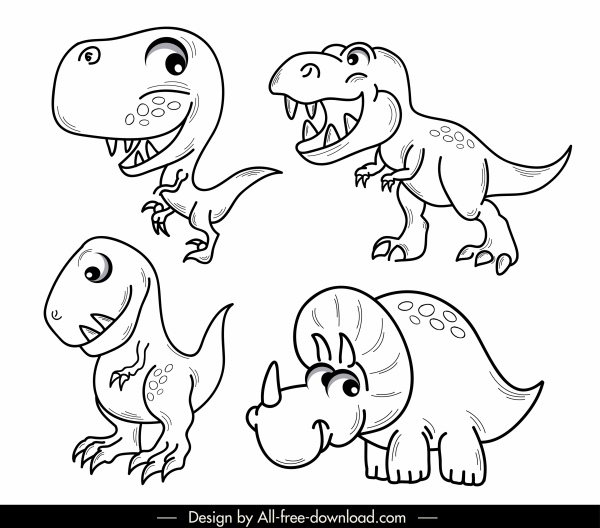 Detail Sketsa Gambar Dinosaurus Nomer 46