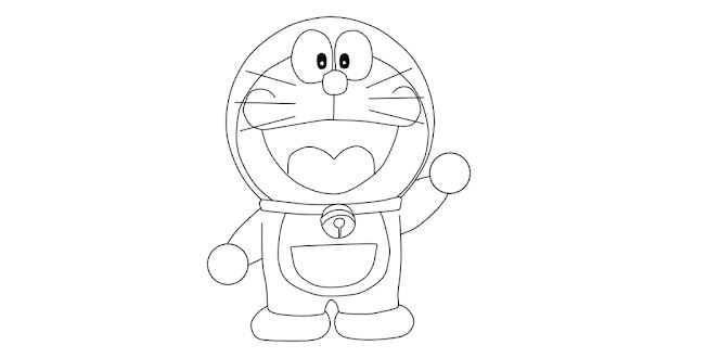 Detail Sketsa Gambar Doraemon Nomer 32
