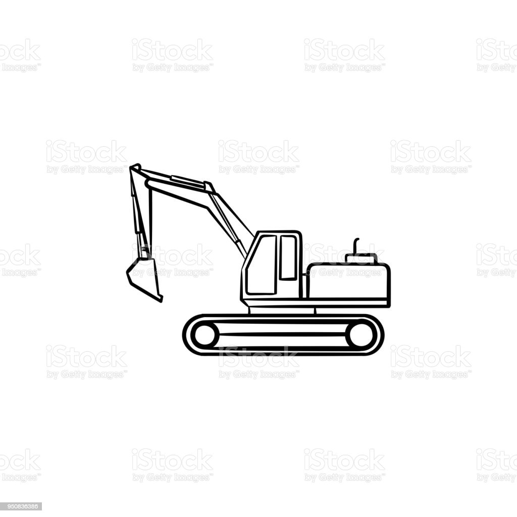 Sketsa Gambar Excavator - KibrisPDR