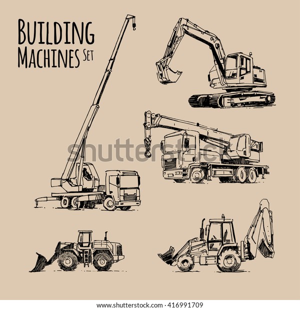 Detail Sketsa Gambar Excavator Nomer 5