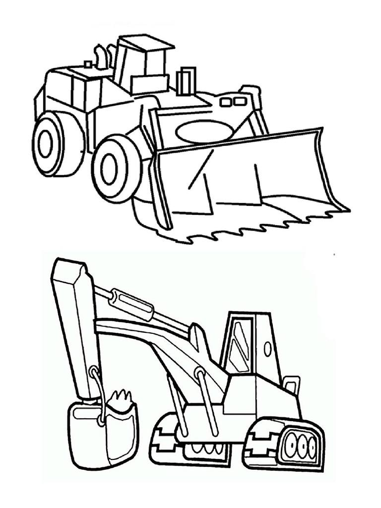 Detail Sketsa Gambar Excavator Nomer 54