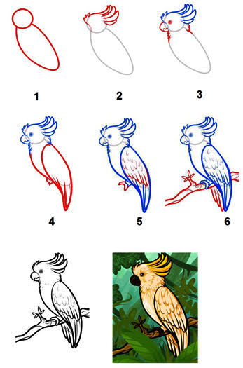 Detail Sketsa Gambar Flora Fauna Dan Alam Benda Nomer 14