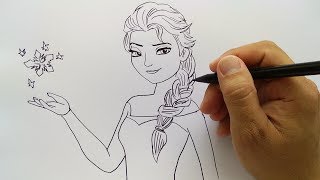 Detail Sketsa Gambar Frozen Untuk Mewarnai Nomer 42