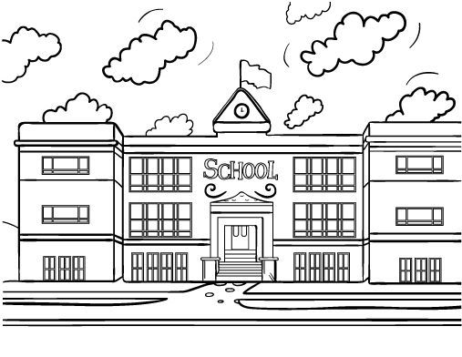 Detail Sketsa Gambar Gedung Sekolah Nomer 5