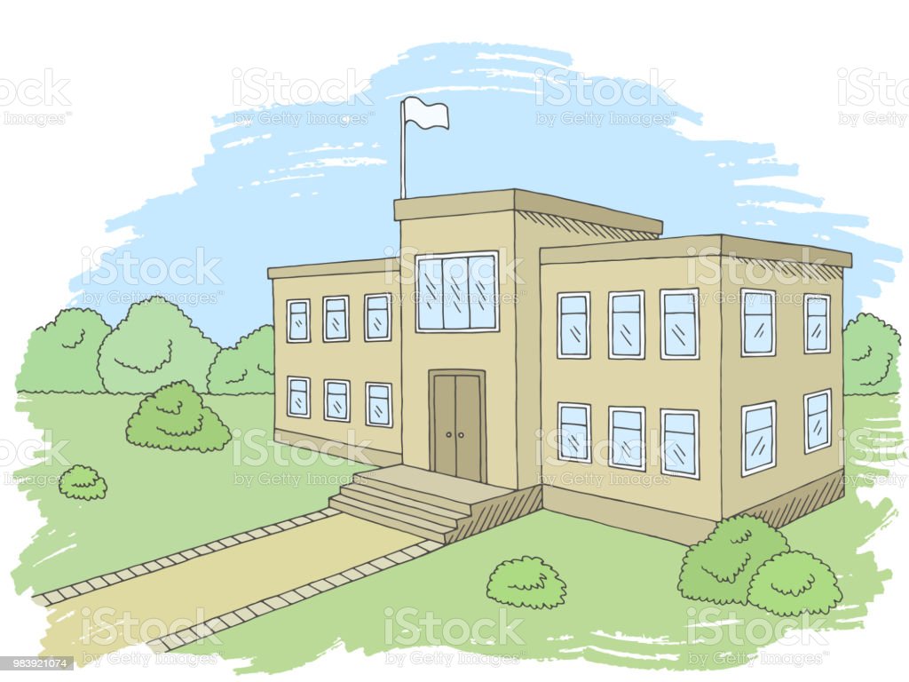 Detail Sketsa Gambar Gedung Sekolah Nomer 38