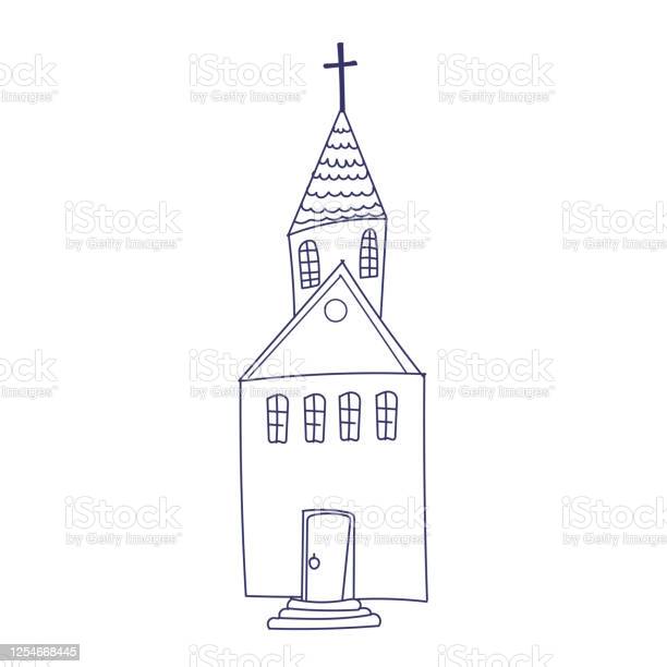 Detail Sketsa Gambar Gereja Nomer 15