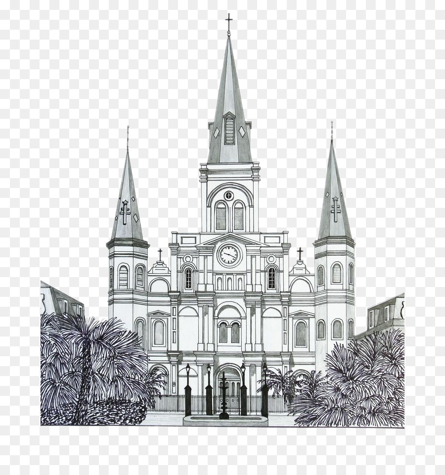 Detail Sketsa Gambar Gereja Nomer 25
