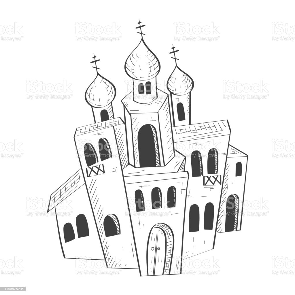 Detail Sketsa Gambar Gereja Nomer 8
