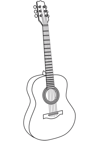 Detail Sketsa Gambar Gitar Nomer 21