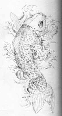 Detail Sketsa Gambar Ikan Koi Nomer 4