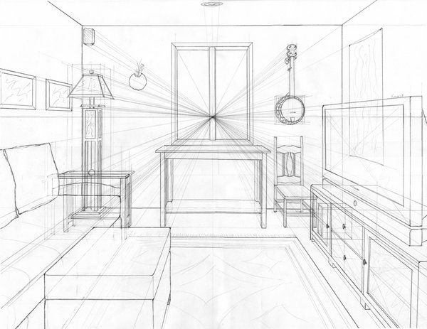 Detail Sketsa Gambar Indoor Nomer 6