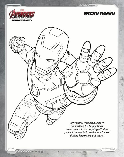 Detail Sketsa Gambar Iron Man Nomer 3