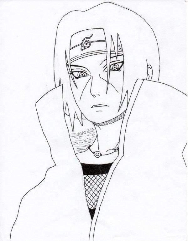 Detail Sketsa Gambar Itachi Nomer 11