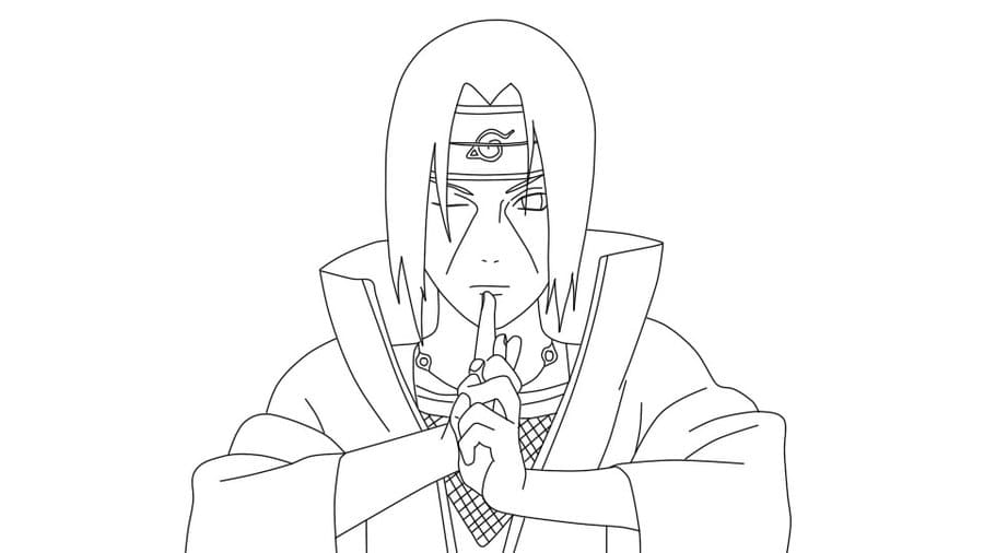 Detail Sketsa Gambar Itachi Nomer 16