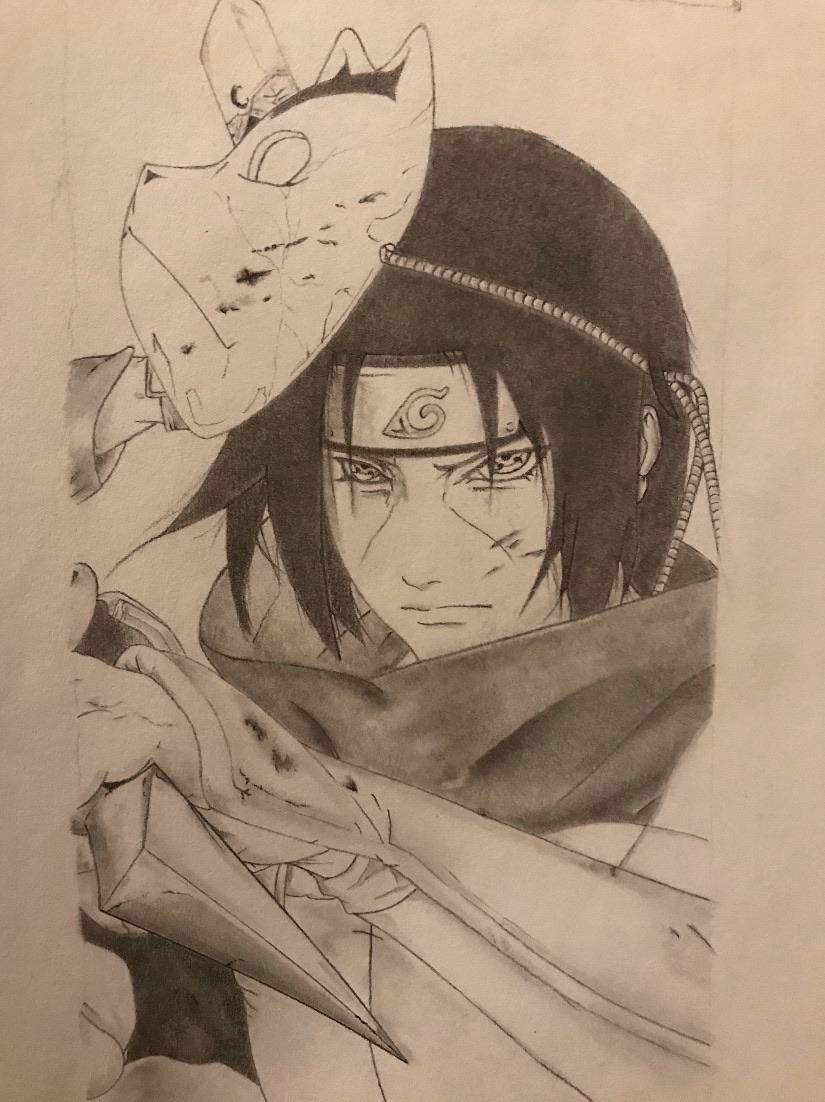 Detail Sketsa Gambar Itachi Nomer 37