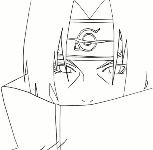 Detail Sketsa Gambar Itachi Nomer 5