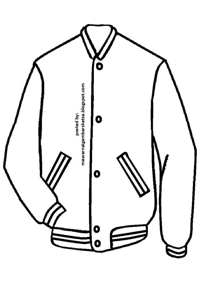 Detail Sketsa Gambar Jaket Nomer 16