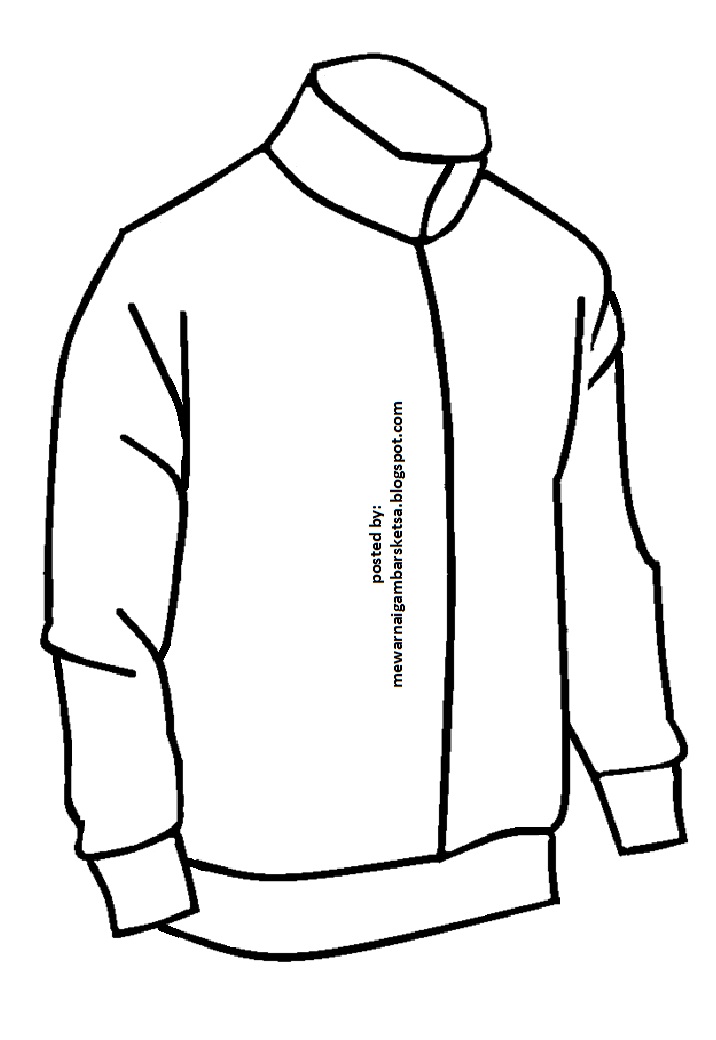 Detail Sketsa Gambar Jaket Nomer 23