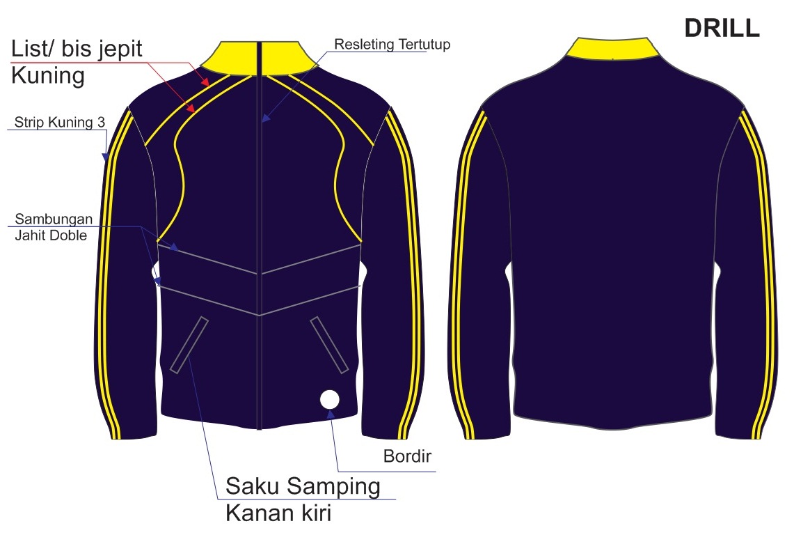 Detail Sketsa Gambar Jaket Nomer 51