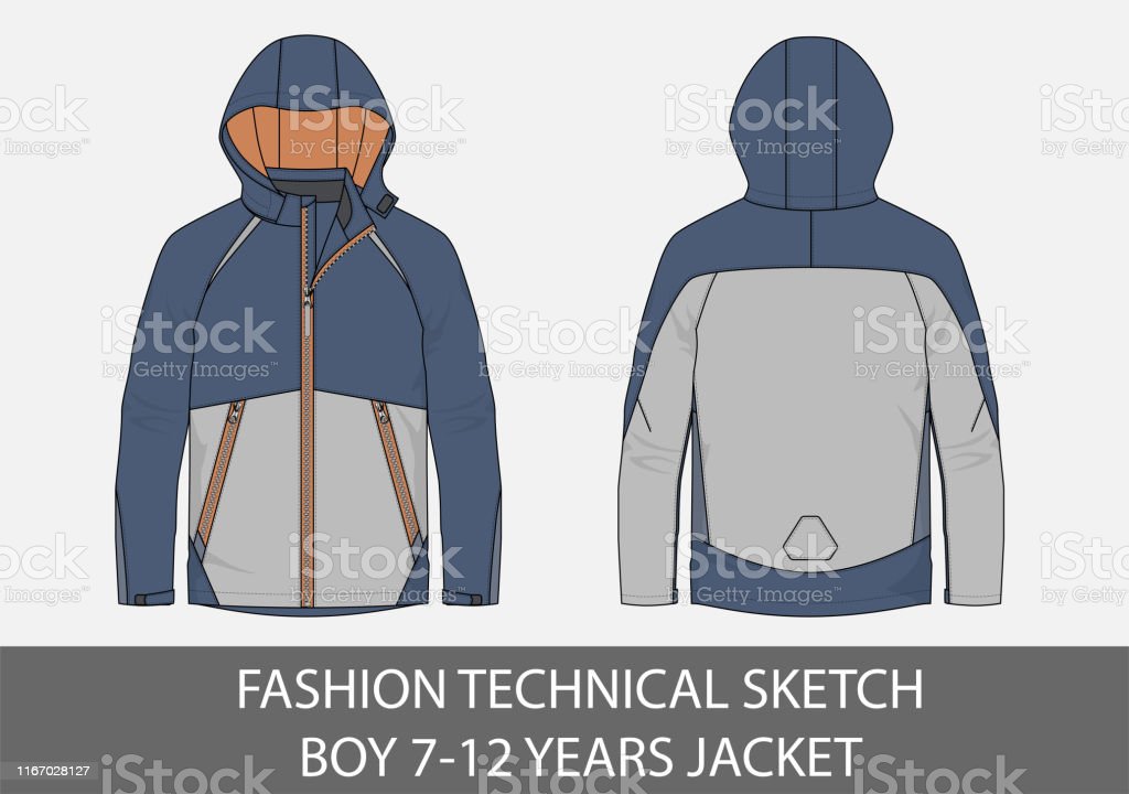 Detail Sketsa Gambar Jaket Nomer 7