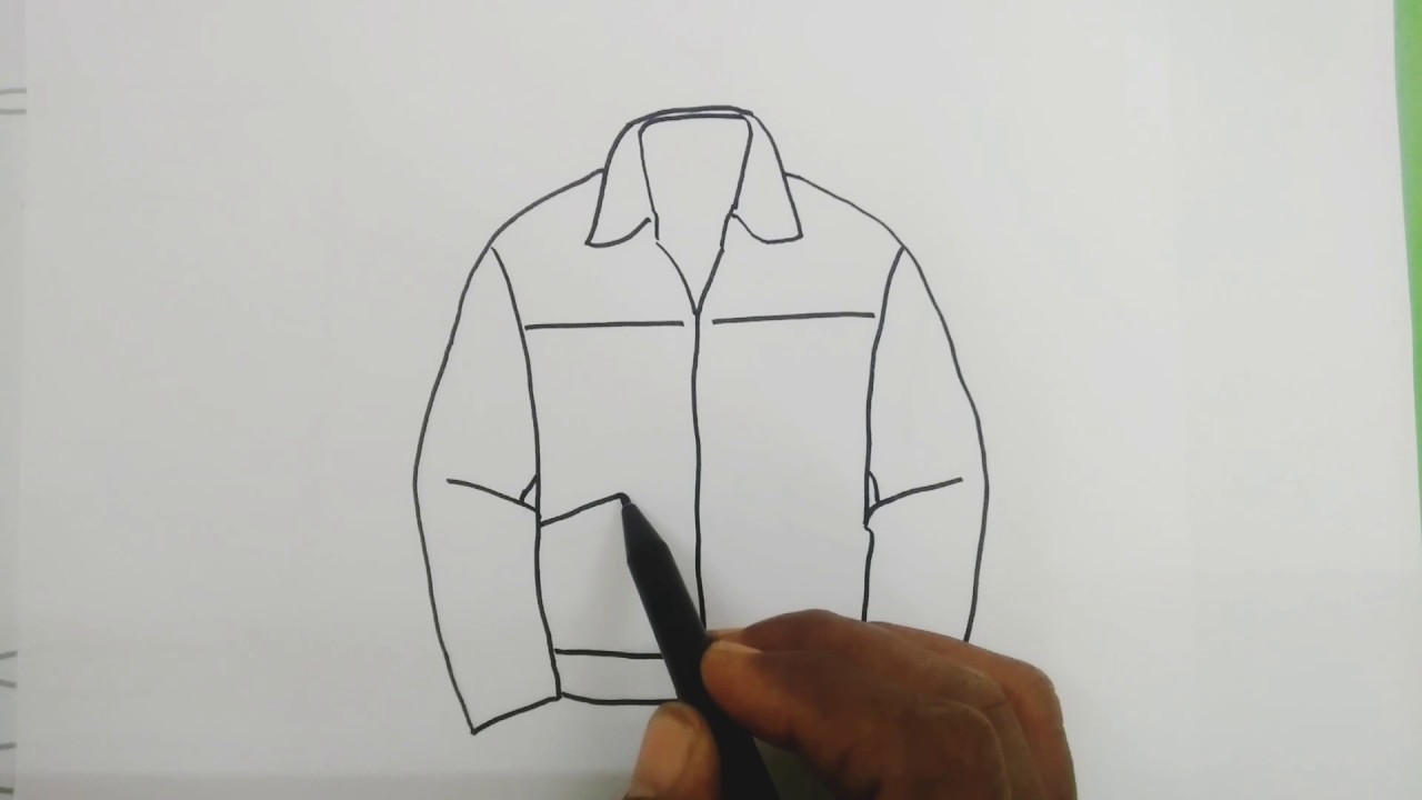 Detail Sketsa Gambar Jaket Nomer 8