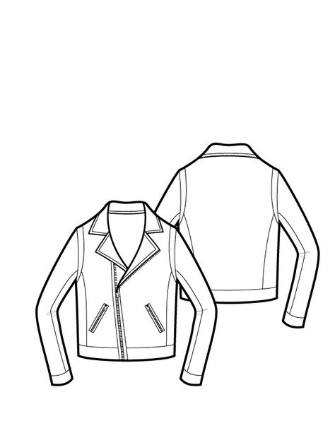 Detail Sketsa Gambar Jaket Nomer 9