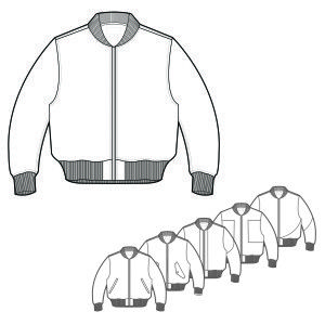 Detail Sketsa Gambar Jaket Nomer 10