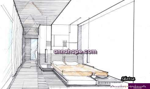 Detail Sketsa Gambar Kamar Tidur Nomer 32