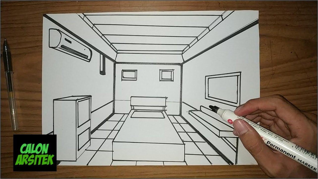 Detail Sketsa Gambar Kamar Tidur Nomer 35