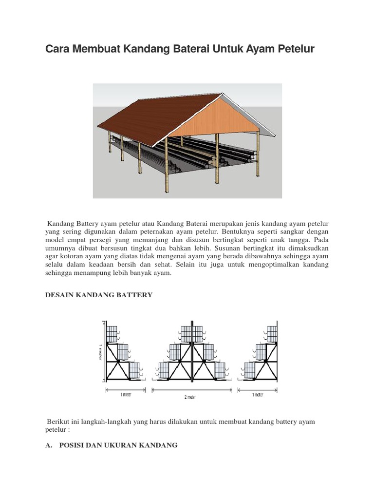 Detail Sketsa Gambar Kandang Ayam Nomer 18