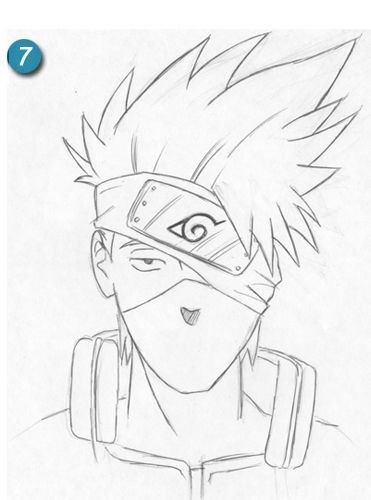 Detail Sketsa Gambar Karakter Naruto Nomer 3