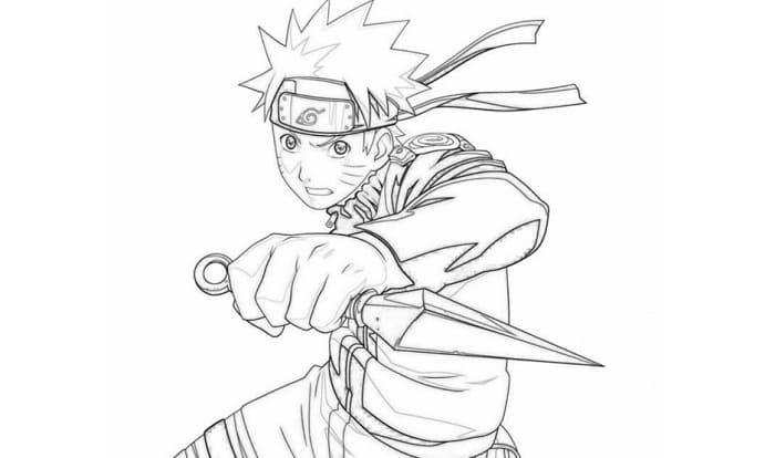 Detail Sketsa Gambar Karakter Naruto Nomer 4