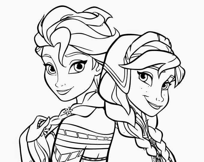 Detail Sketsa Gambar Kartun Frozen Nomer 18