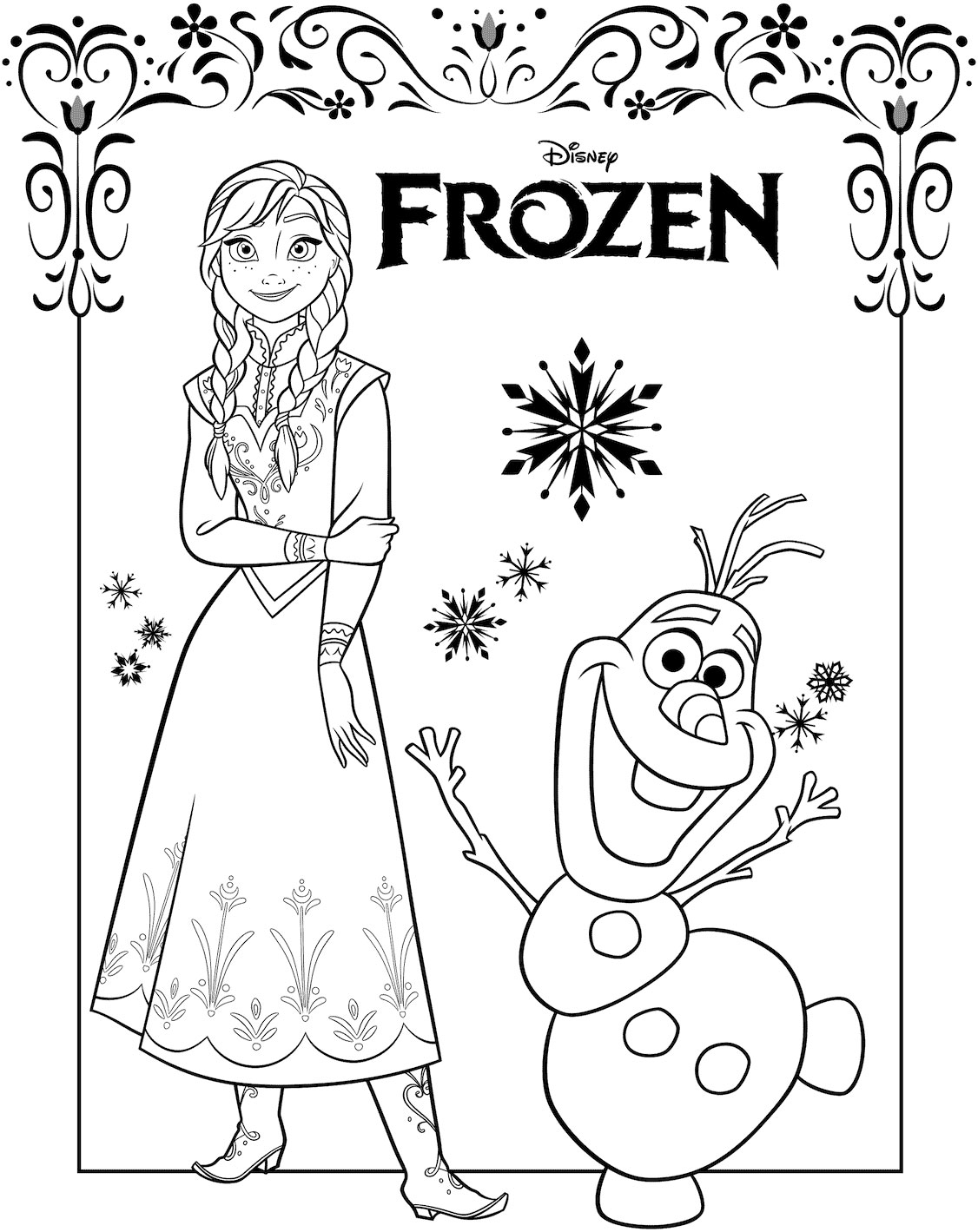 Detail Sketsa Gambar Kartun Frozen Nomer 38